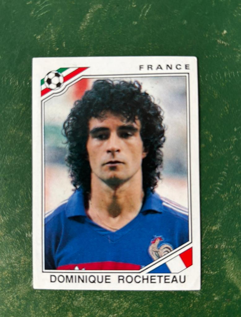 Panini plaatje Dominique Rocheteau Frankrijk WK 1986, Verzamelen, Ophalen of Verzenden, Zo goed als nieuw