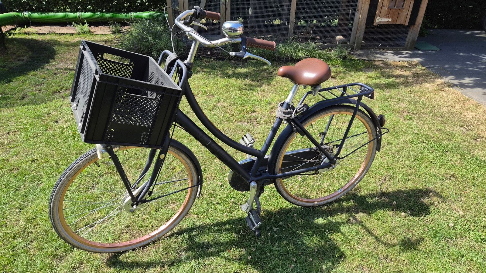 Cortina U4 Denim Transport damesfiets, Gebruikt, Versnellingen, 50 tot 53 cm, Schijfrem