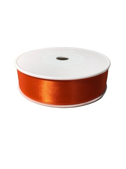 dubbelzijdig satijnlint oranje 25mm, Ophalen of Verzenden, Nieuw, Lint, Band of Elastiek