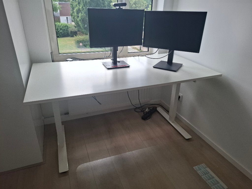 IKEA Desk - Trotten 160 x 80, Ophalen, 160 cm, Gebruikt, In hoogte verstelbaar