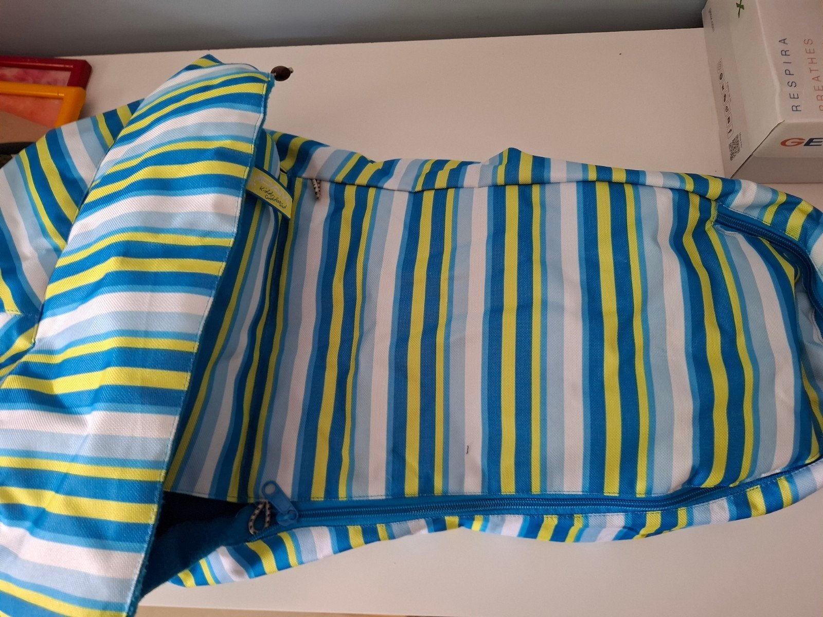 Nijdam Kiddy Cuddlesled Slaapzak - Blauw/Geel Gestreept, Ophalen of Verzenden