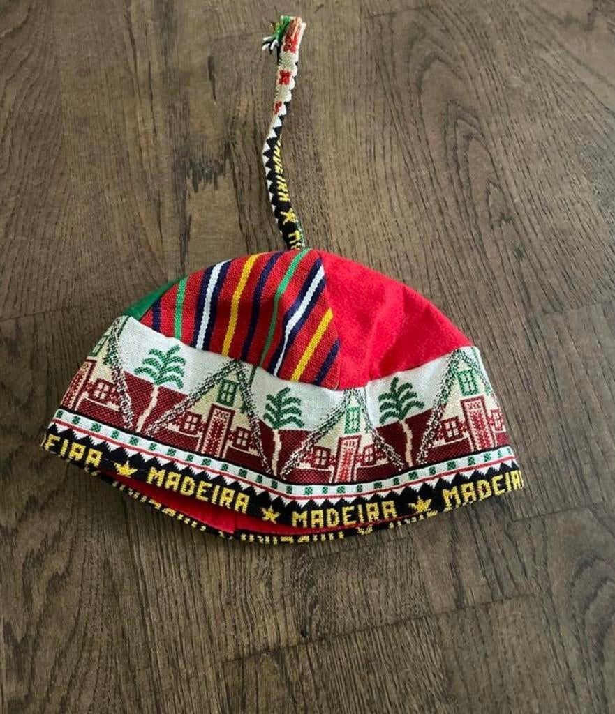 Traditionele Madeira Hoed - Kleurrijk en Uniek, Ophalen of Verzenden, Zo goed als nieuw, One size fits all, Hoed