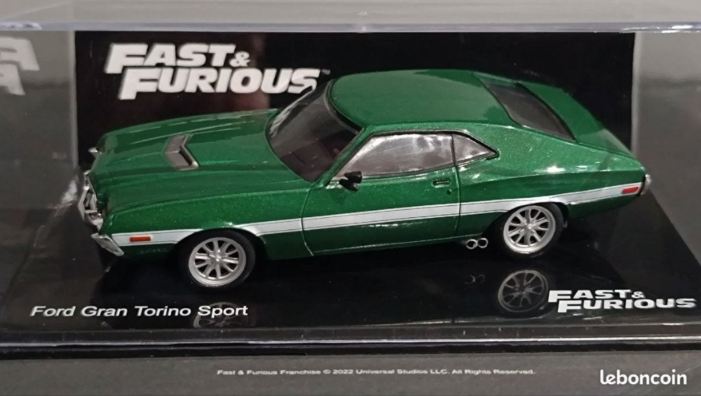 Ford Gran Torino 1972 Sport "Fast & Furious" Groen 1-43 Alta, Tschuiten@hotmail.com, Duitsland, Auto, Nieuw