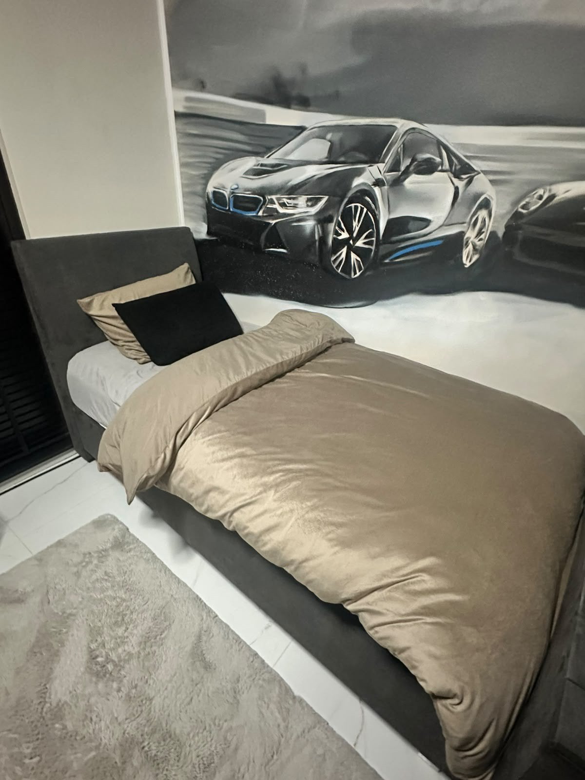 Luxe boxspring 90x200 incl. matras & topper, Ophalen, Gebruikt, 90 cm, Eenpersoons