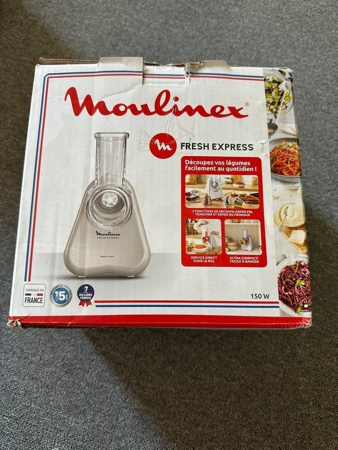 Moulinex Fresh Express Elektrische Groentesnijder, Witgoed en Apparatuur, Minder dan 1 liter, Ophalen of Verzenden, Zo goed als nieuw