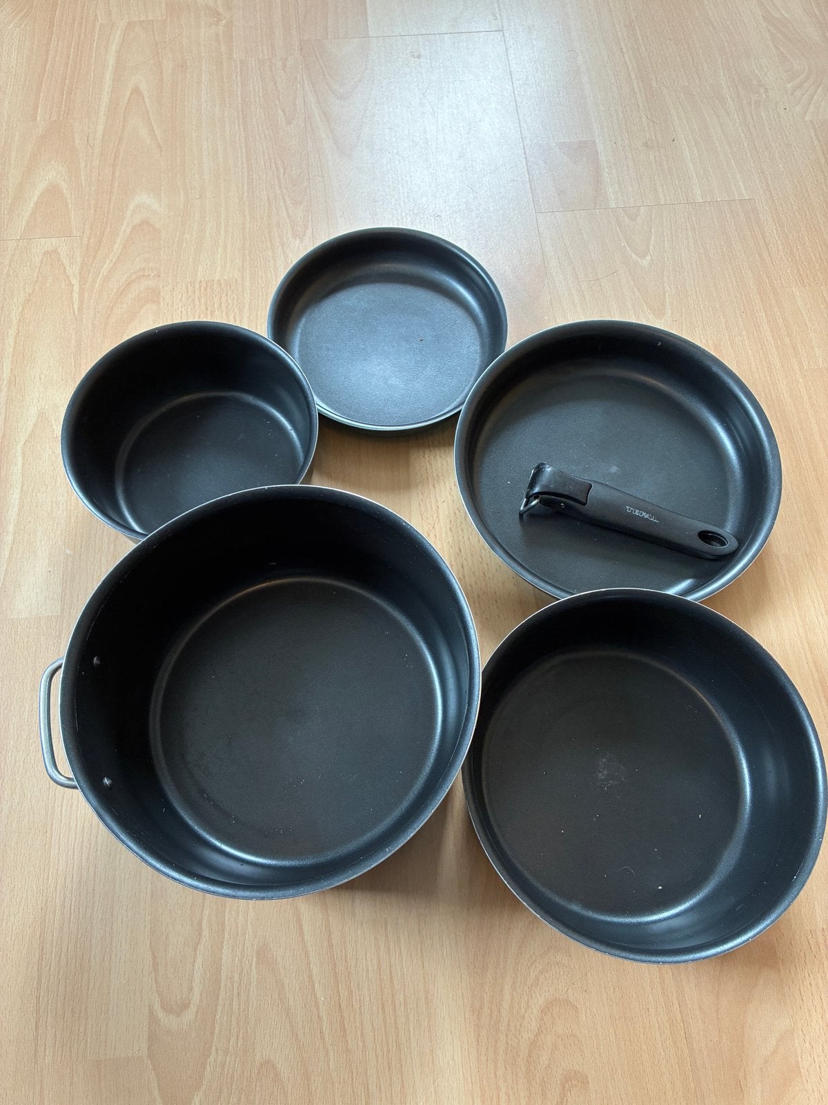 Tefal Bivouac 5-delige Pannenset, Ophalen of Verzenden, Gebruikt