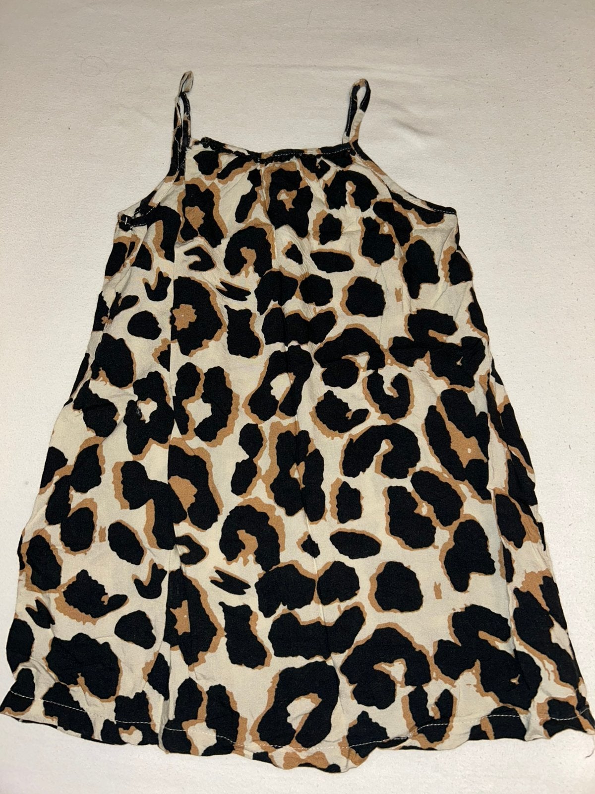 Leuke zomerjurk met luipaardprint maat 110/116, Kinderen en Baby's, Kinderkleding | Maat 110, Ophalen of Verzenden, Zo goed als nieuw