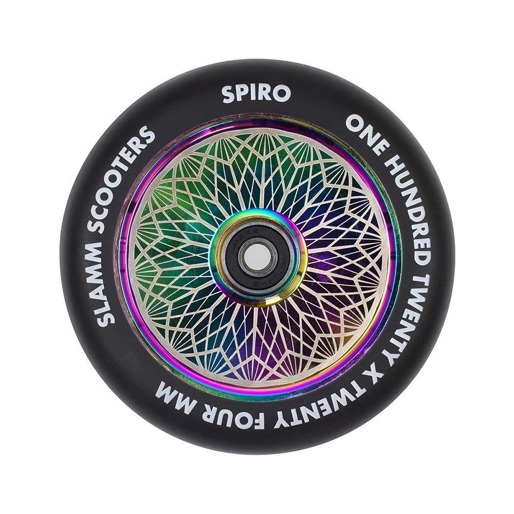 SLAMM Spiro Holocore Neochrome Wiel Stuntstep 120 mm KOOPJE!, Fietsen en Brommers, Steps, Ophalen of Verzenden, Nieuw, Overige typen