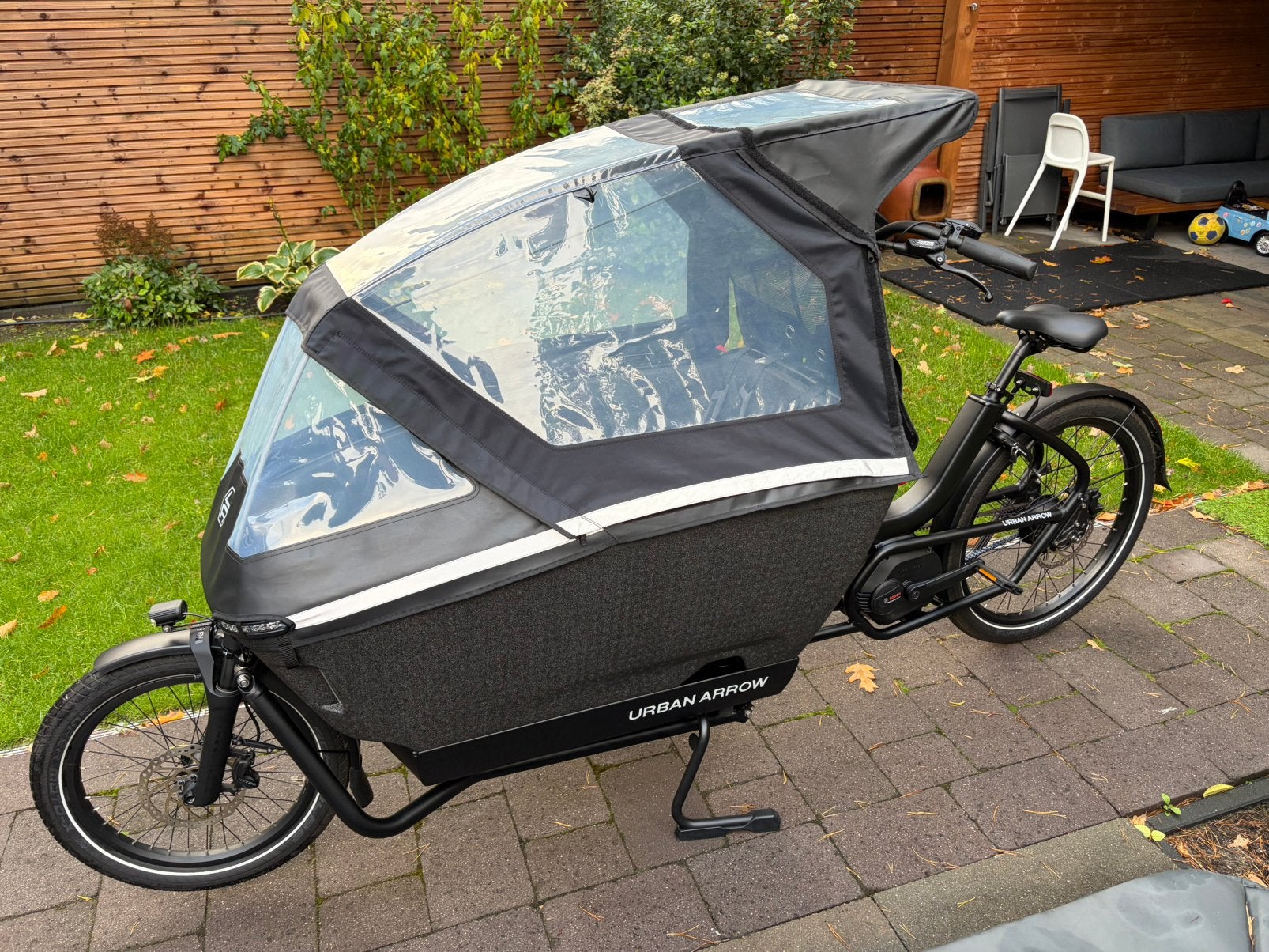 Urban Arrow Family Next Advanced belt, 4-2026, 1444km, 545Wh, Zo goed als nieuw, 2 kinderen, Elektrisch, Schijfrem