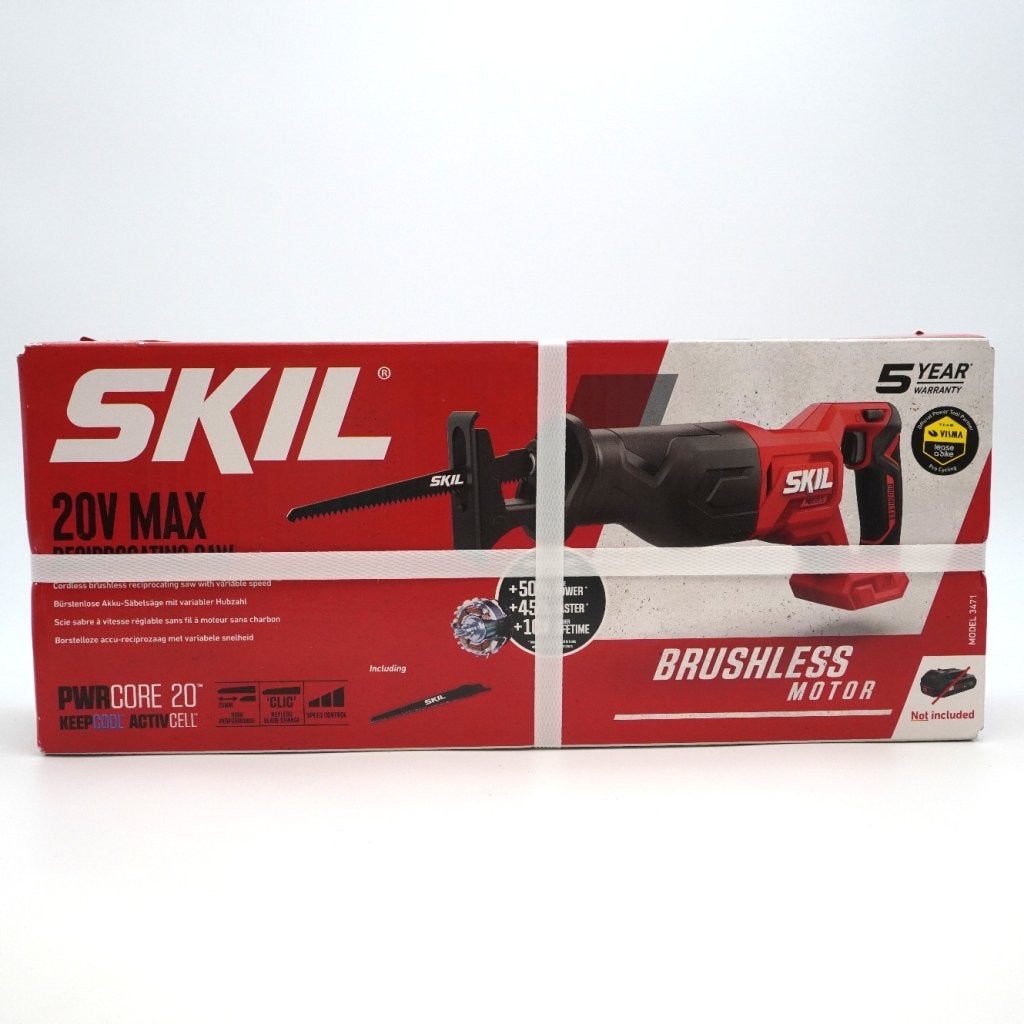 SKIL 20V Reciprozaag 3471CA Nieuw in Seal, Skil, Nieuw, Support@skil.com, 1000 Muirfield Drive, Suite 300, 
Schaumburg, IL 60173
USA