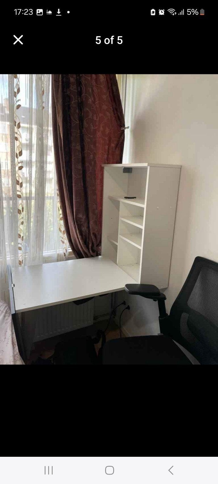 Uitklapbare bureau nieuw 100 by Bol, Ophalen, Spaanplaat of MDF, Zo goed als nieuw, Overige merken