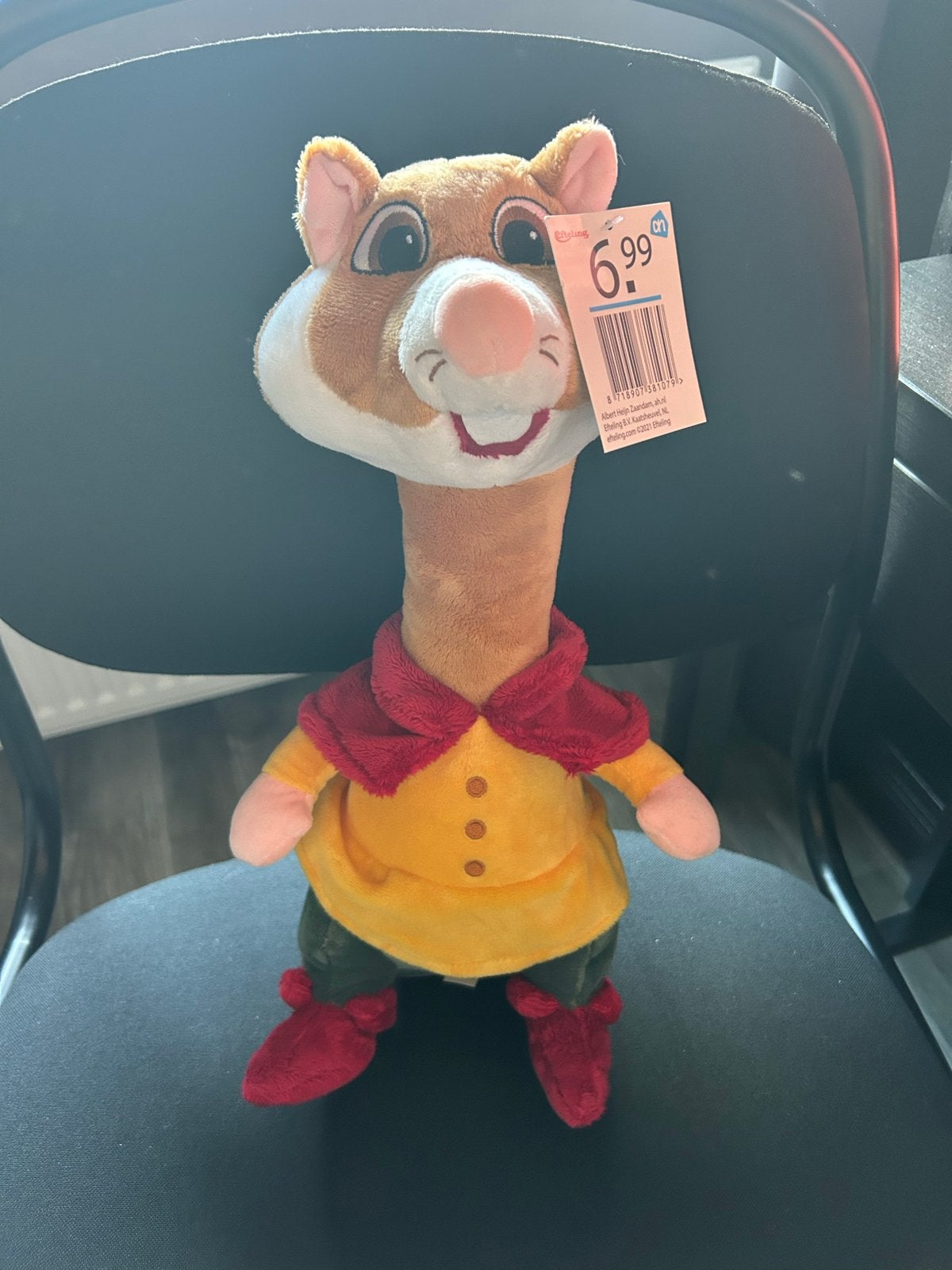 Efteling Langnek knuffel -  nieuw, Ophalen of Verzenden, Nieuw, Overige typen