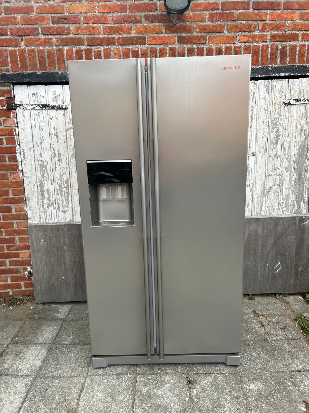 Amerikaanse Koelkast - Samsung A+, Ophalen, Gebruikt, 200 liter of meer, 60 cm of meer