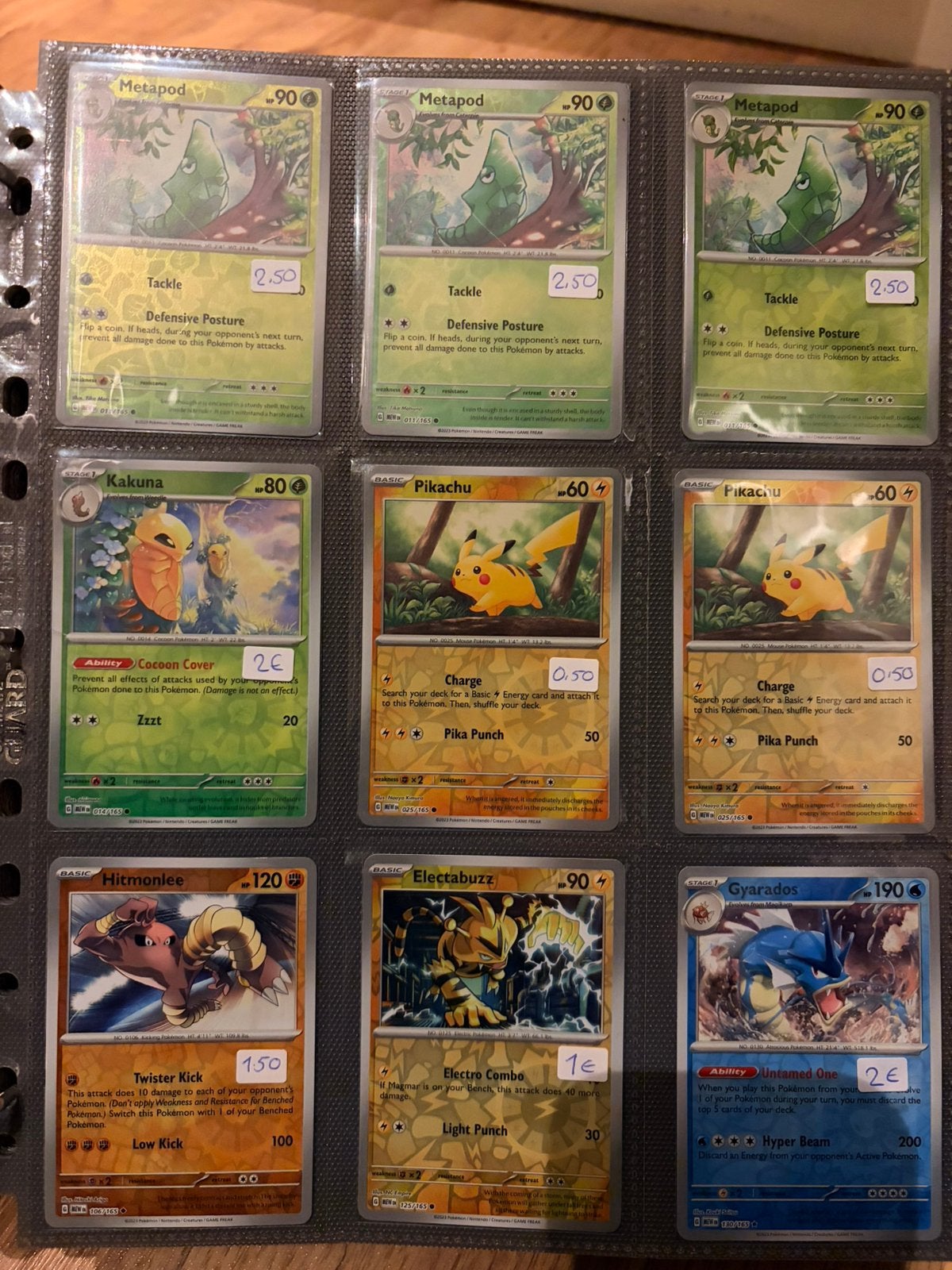 151 pokemon kaarten reverse, Ophalen of Verzenden, Zo goed als nieuw