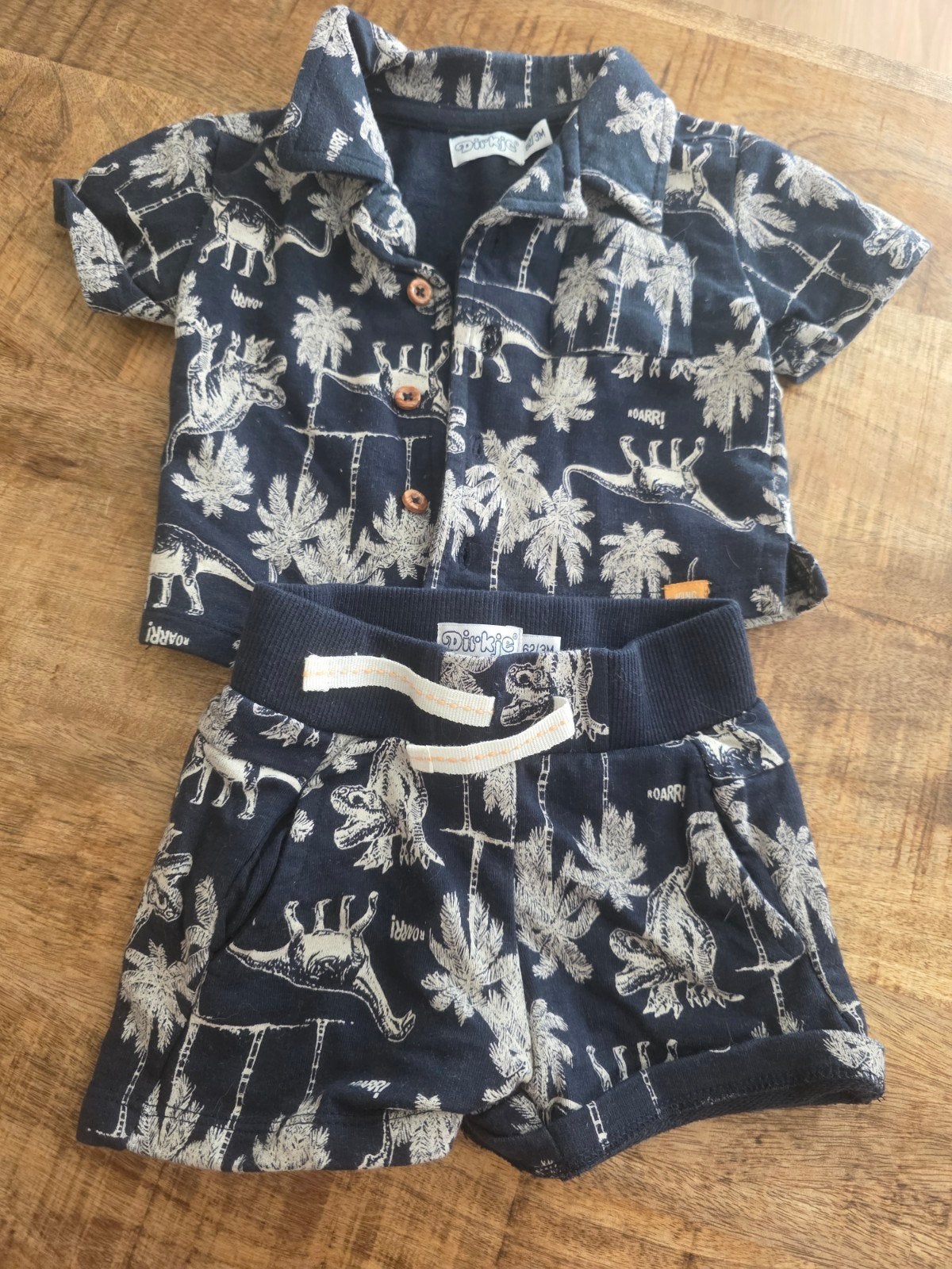 Zomersetje maat 62, Kinderen en Baby's, Babykleding | Maat 62, Dirkje, Ophalen of Verzenden, Zo goed als nieuw, Setje