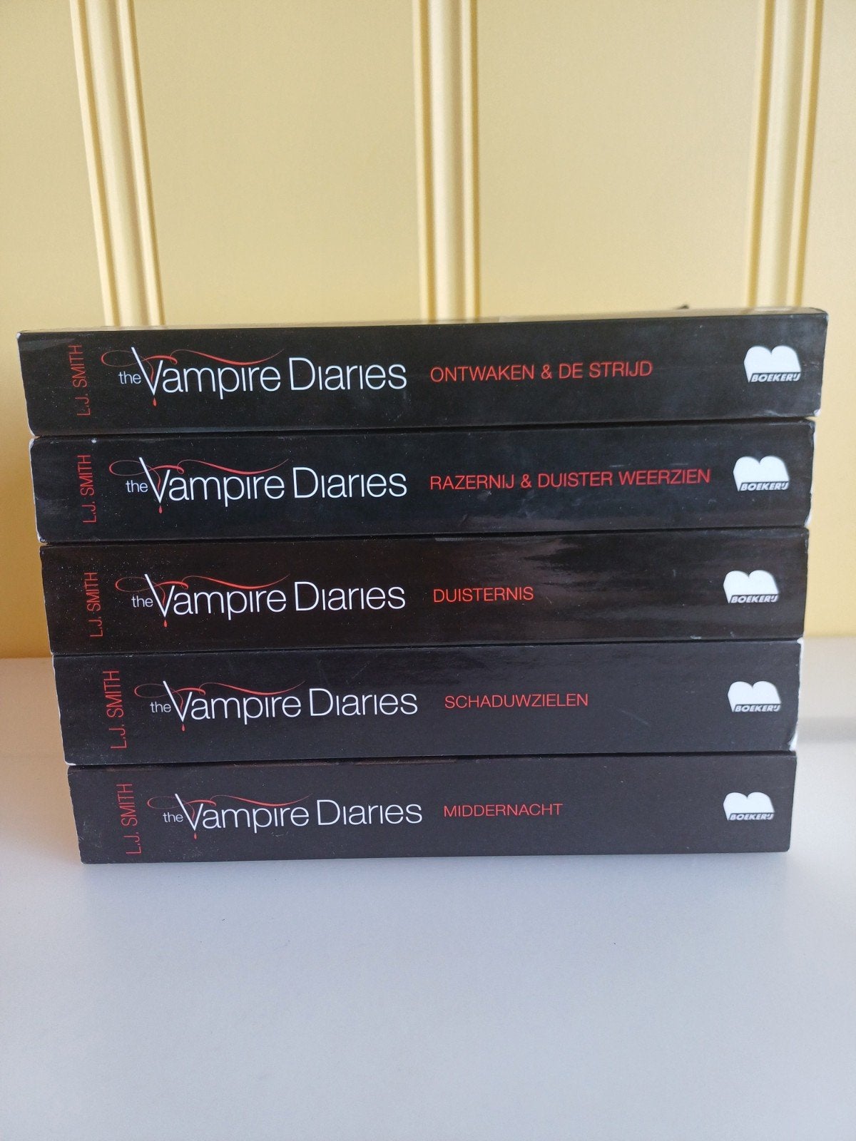 Vampire diaries 1 tm 5, Boeken, Ophalen of Verzenden, Gelezen, L.J. Smith