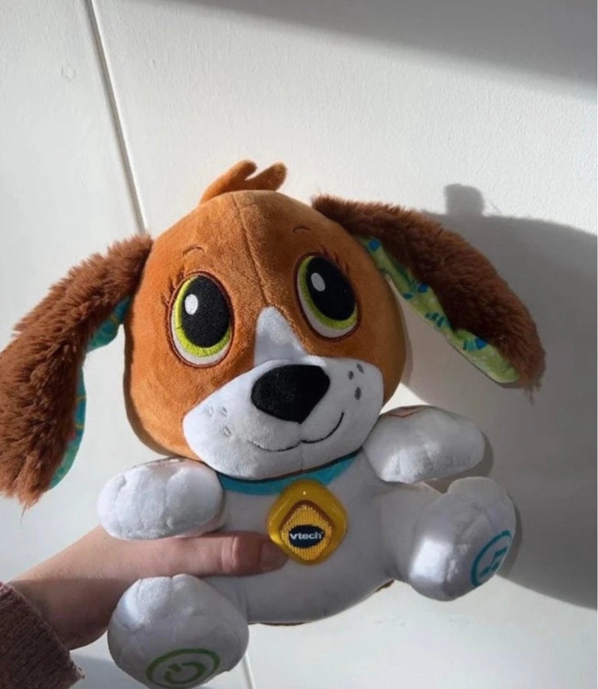 VTech Zoef Zoef Dieren Puppy Pluche Hondje praat en leer, Ophalen of Verzenden, Zo goed als nieuw, 6 maanden tot 2 jaar