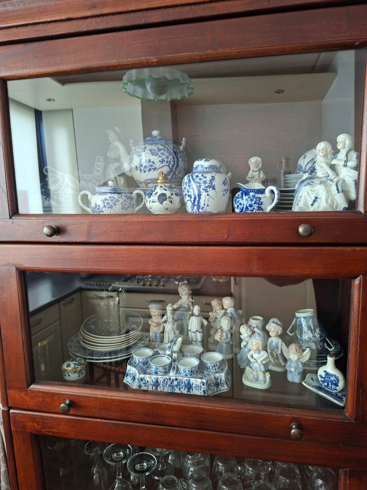 Verzameling Delfts Blauw en porseleinen beeldjes, Antiek en Kunst, Ophalen of Verzenden