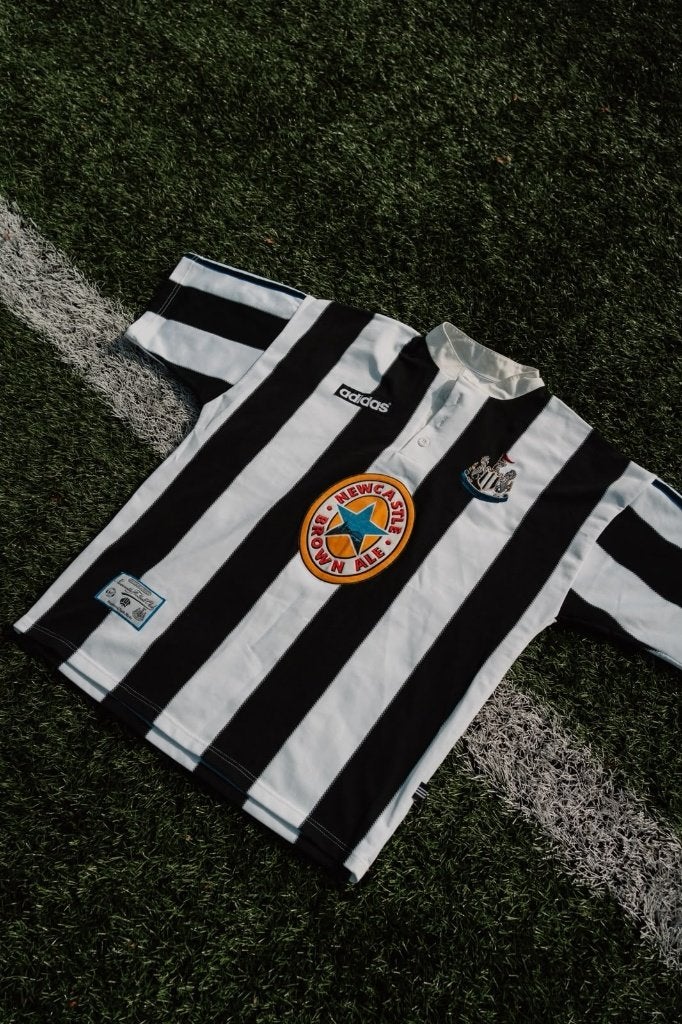 Newcastle United 1995/97 Adidas L, Maat L, Ophalen of Verzenden, Zo goed als nieuw, Shirt