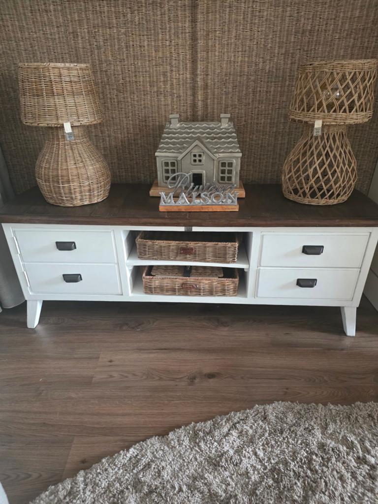 Riviera maison tv meubel pond bay, Ophalen, Zo goed als nieuw, 25 tot 50 cm, Minder dan 100 cm