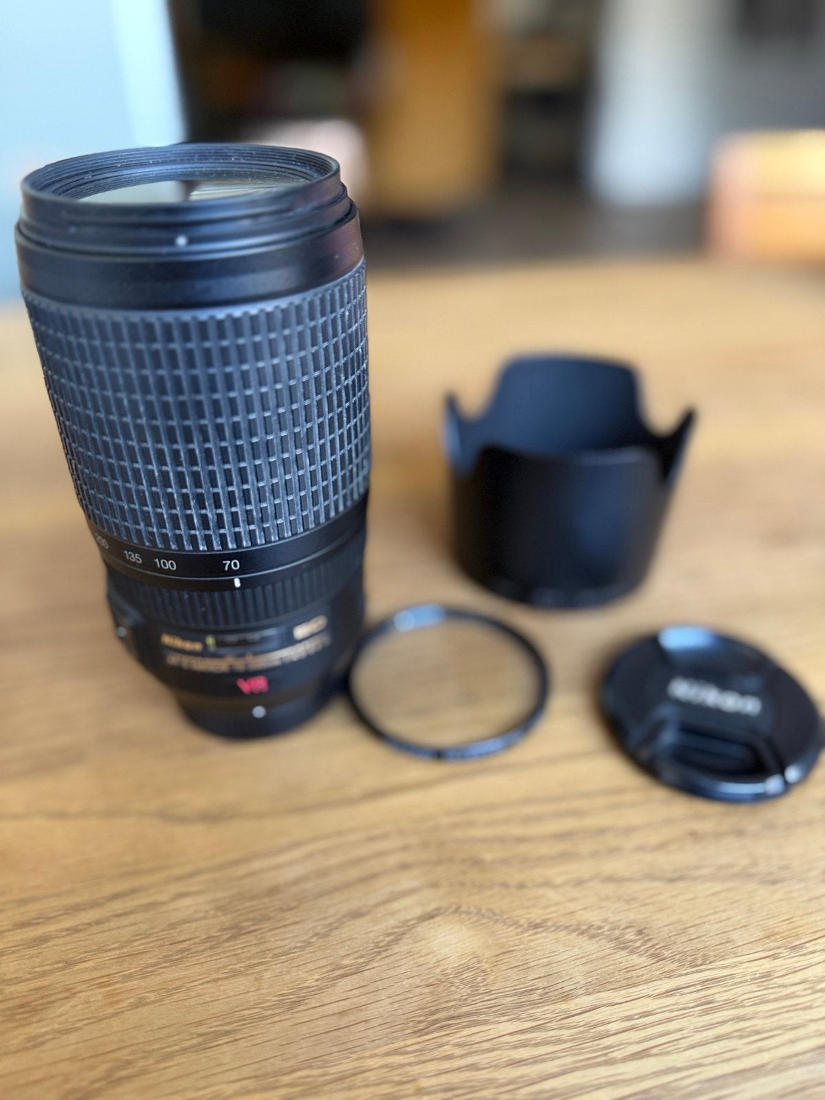 Nikon AF-S NIKKOR 70-300mm f/4.5-5.6G ED VR Lens, Audio, Tv en Foto, Fotografie | Lenzen en Objectieven, Gebruikt, Autofocus, Nikon