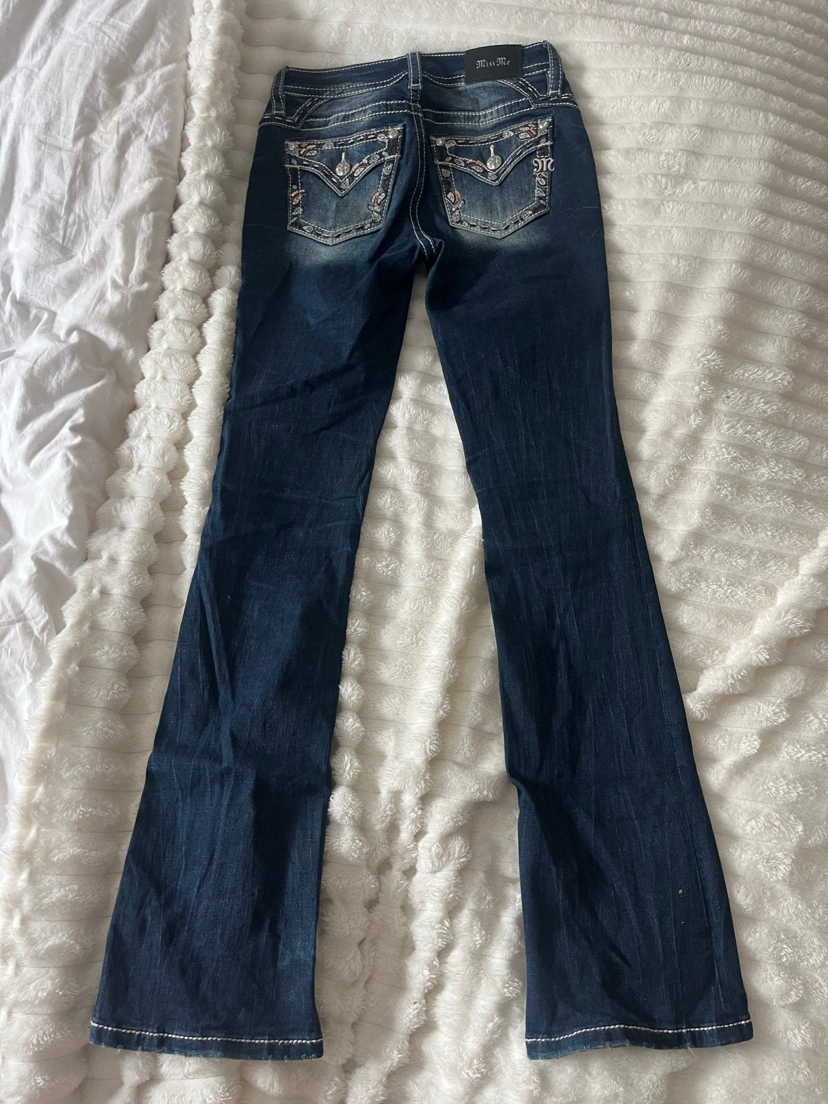 Miss Me Jeans Maat 25 bootcut - Zo goed als nieuw, Ophalen of Verzenden, Zo goed als nieuw, Blauw, W27 (confectie 34) of kleiner