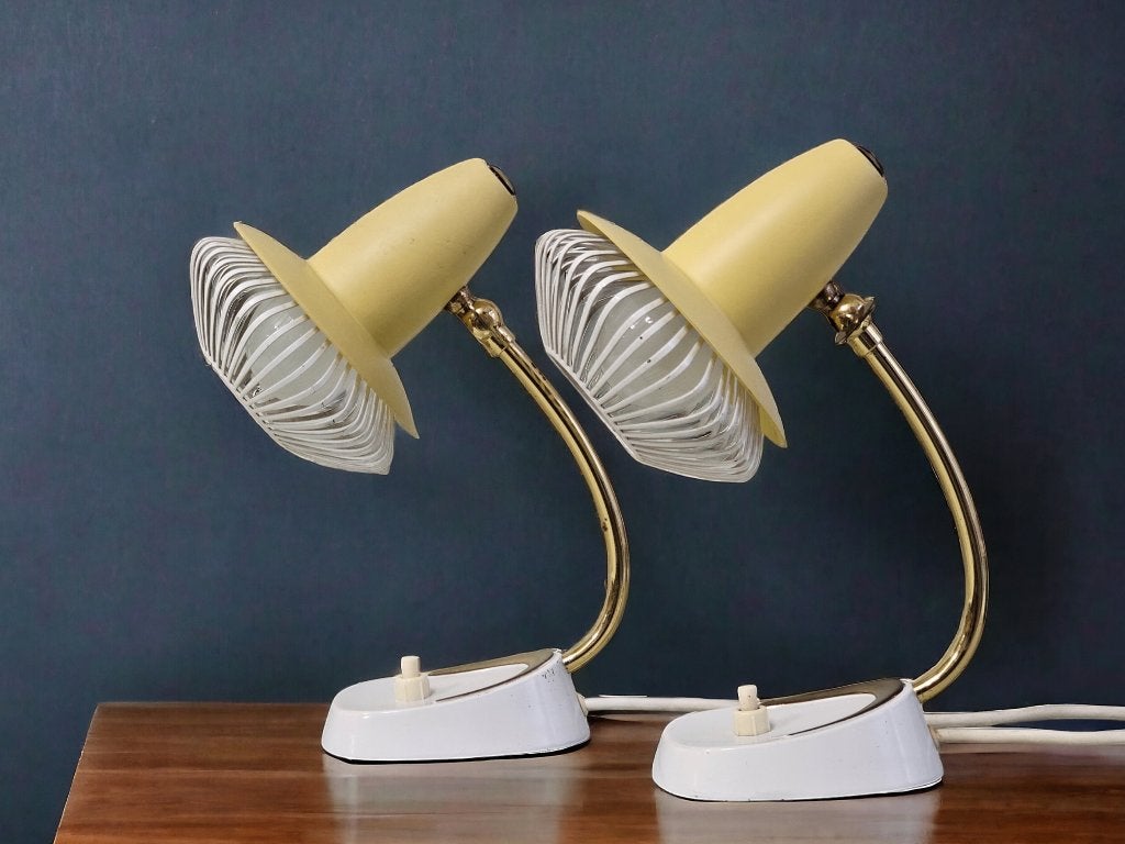 Paar bedlampen / tafellampen, Robert Pfäffle, jaren 1950, Ophalen of Verzenden