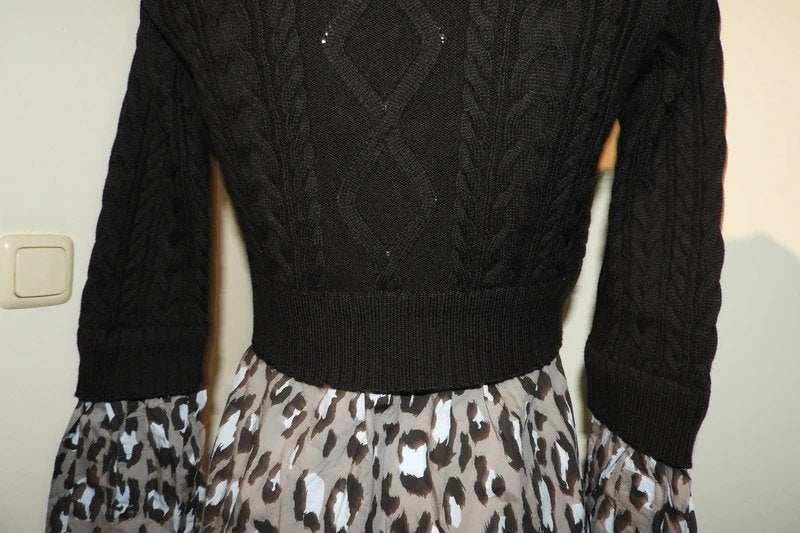 Kenzo trui breisel kabels onderkant blouse look jaguar S, Verzenden, Kenzo, Zwart, Zo goed als nieuw