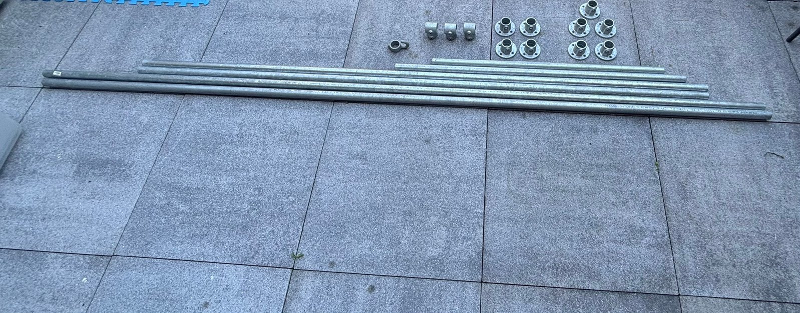 Steiger buizen met toebehoren Hornbach, Ophalen of Verzenden, Zo goed als nieuw, Rolsteiger of Kamersteiger, 2 tot 5 meter