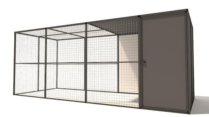 Voliere aluminium Yara | model 1, Ophalen of Verzenden, Nieuw, Aluminium, Volière
