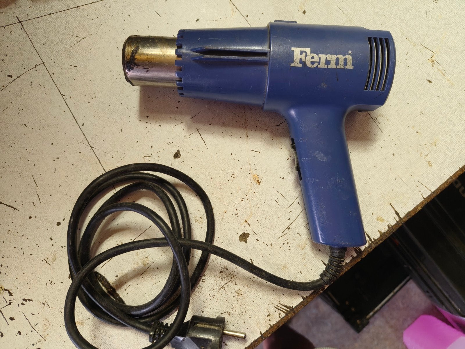 Ferm Verfafbrander - Krachtige Hittepistool, Doe-het-zelf en Verbouw, Gereedschap | Handgereedschap, Ophalen of Verzenden, Gebruikt