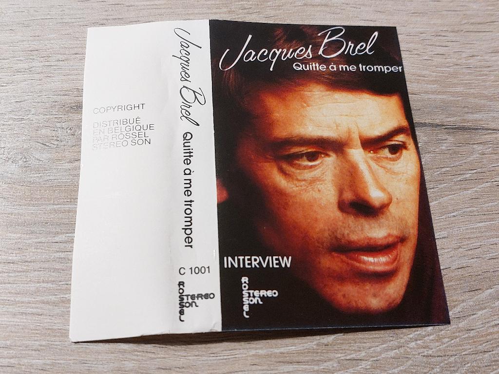 JACQUES BREL - QUITTE A ME TROMPER (MC), Cd's en Dvd's, Cassettebandjes, Zo goed als nieuw, Origineel, Overige genres, 1 bandje