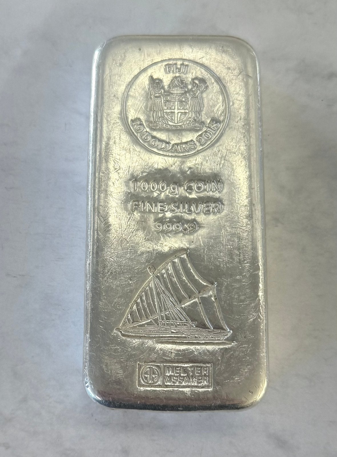 1 kilo zilver muntbaar Argor / FIJI / 999, Ophalen of Verzenden, Zilver