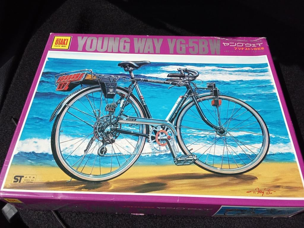 Otaki Young Way YG-5BW Bridgestone Fiets Bouwpakket, Overige merken, Nieuw, Ophalen of Verzenden, Groter dan 1:32