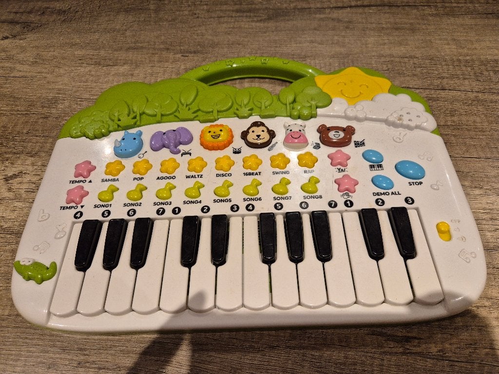 Kinderkeyboard / speelgoedpiano met dieren en muziek, Ophalen of Verzenden, Gebruikt, Ontdekken, Met licht