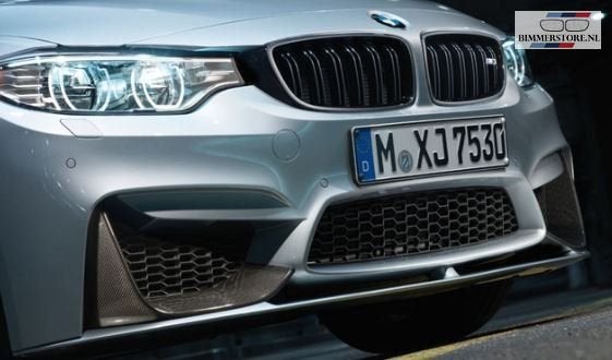 M Performance mat zwart voorbumper lip spoiler set nieuw BMW, Nieuw, Ophalen of Verzenden, -, Achterklep