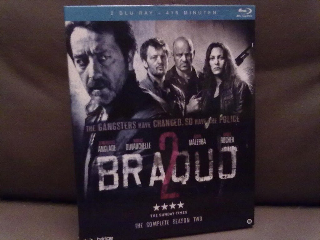 Braquo - Seizoen 2 (Blu-ray, 2-disc) Franse Top Misdaadserie, Cd's en Dvd's, Blu-ray, Ophalen of Verzenden, Zo goed als nieuw
