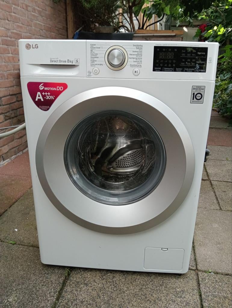 LG Wasmachine - Energiezuinig en Stil, Witgoed en Apparatuur, Ophalen, 1200 tot 1600 toeren, Gebruikt, 8 tot 10 kg