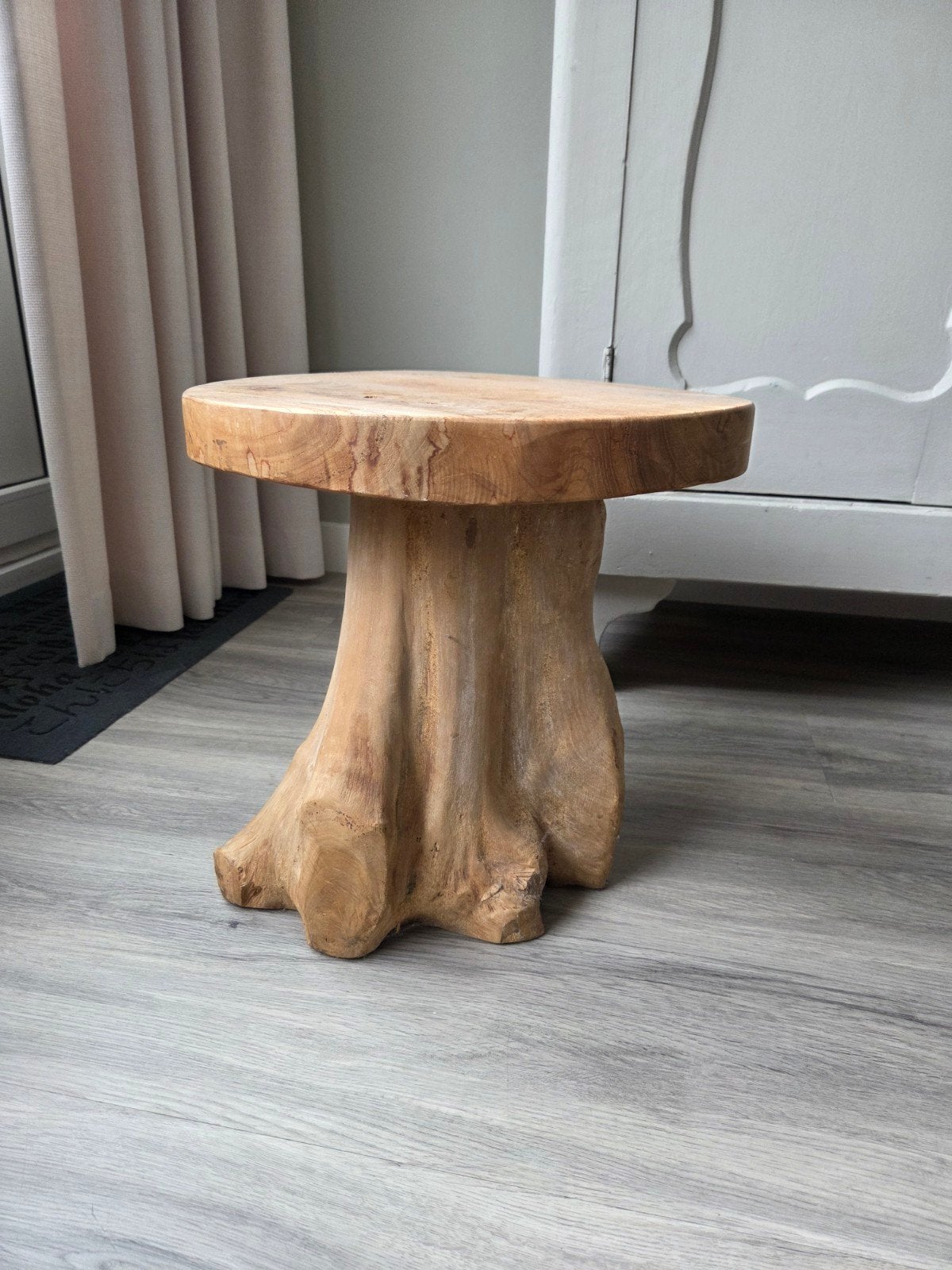 Bijzettafel - Massief Hout, Ophalen, Minder dan 45 cm, Minder dan 55 cm, Gebruikt
