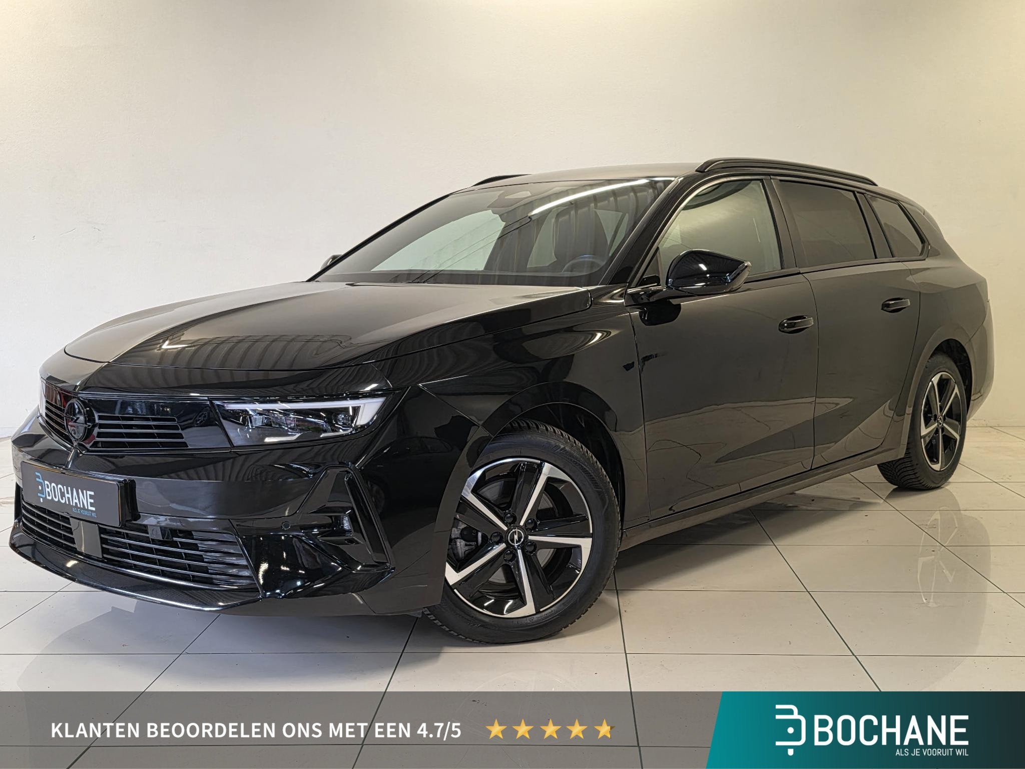 Opel Astra Sports Tourer 1.2 Turbo GS | Carplay | Stoelverwa, Auto's, Opel, Dealer onderhouden, 1199 cc, Met garantie (alle), Zwart