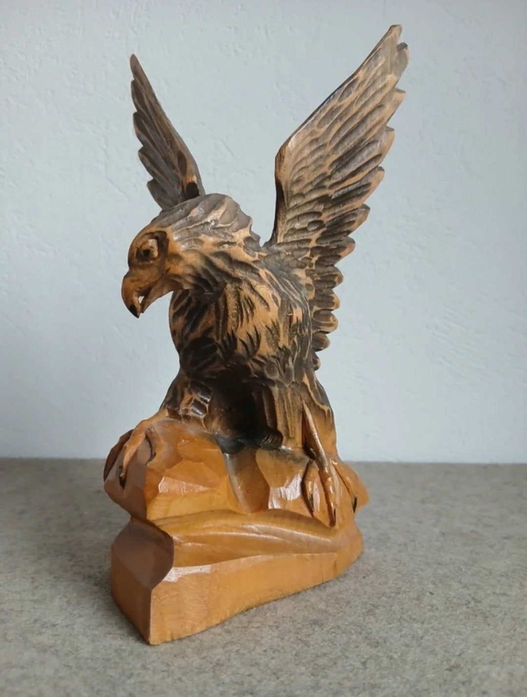 vintage houtsnijwerk, arend, Ophalen of Verzenden