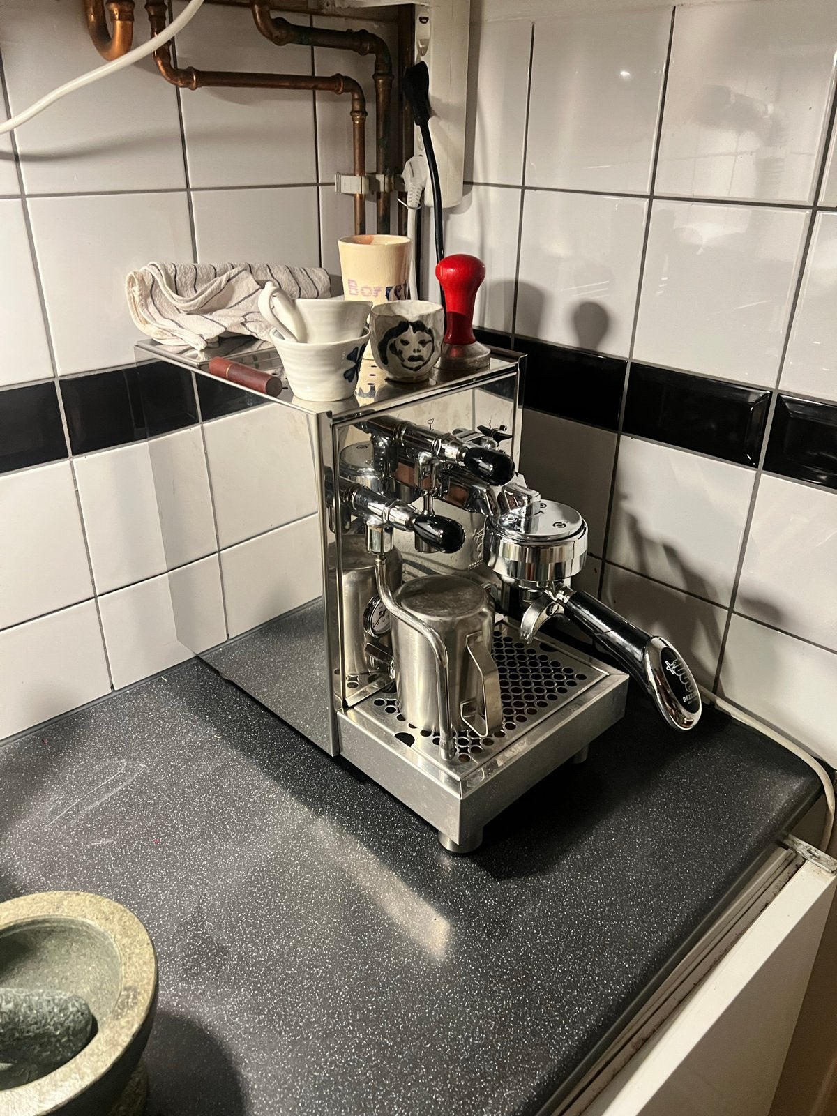 Bezzera BZ07 HX Espressomachine - Stomen & Espresso, Gebruikt, Espresso apparaat, Koffiebonen, Ophalen
