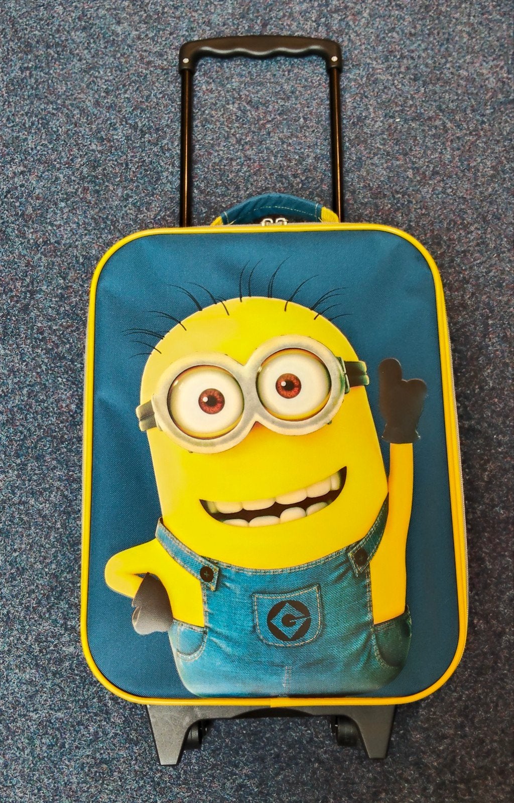 Kinder reiskoffer met wieltjes thema Minions, Ophalen, Gebruikt, Wieltjes