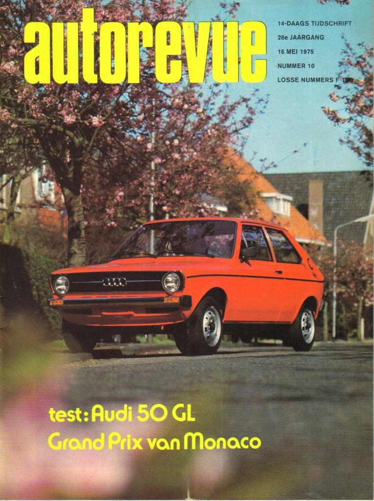 Autorevue test Audi 50 GL 1975, Ophalen of Verzenden, Gelezen, Audi