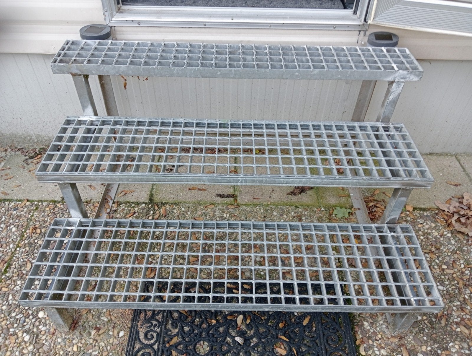 Metalen Buitentrap met 3 Treden - Gegalvaniseerd, Doe-het-zelf en Verbouw, Ophalen of Verzenden