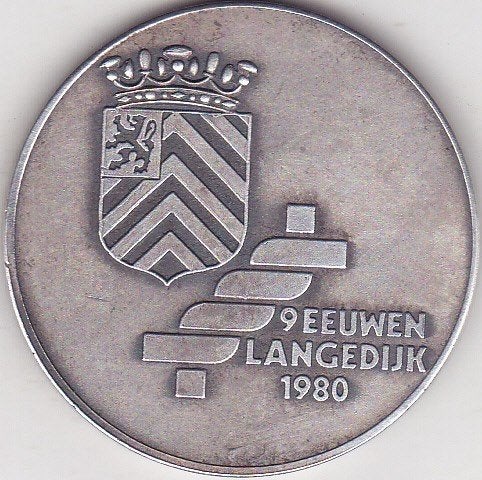 9 EEUWEN LANGEDIJK 1980 16- 8 - 27- 9, Ophalen of Verzenden, Overige materialen