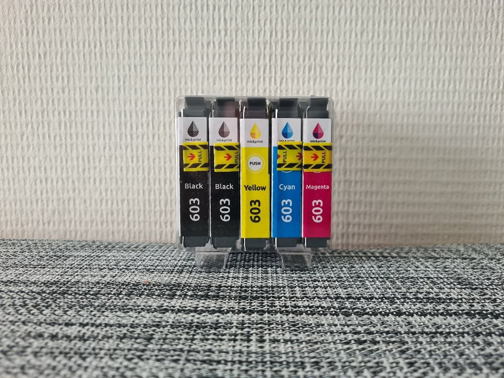Ink&print 603 Inktcartridges (Epson compatible) – 5 stuks, Computers en Software, Printerbenodigdheden, Ophalen, Nieuw, Cartridge