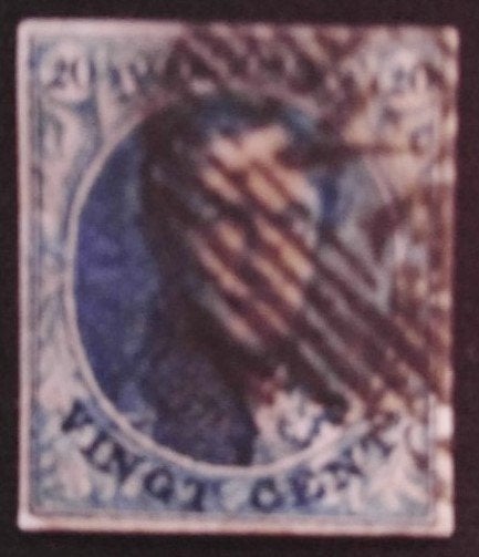 België nr. 4A, Verzenden, Gestempeld