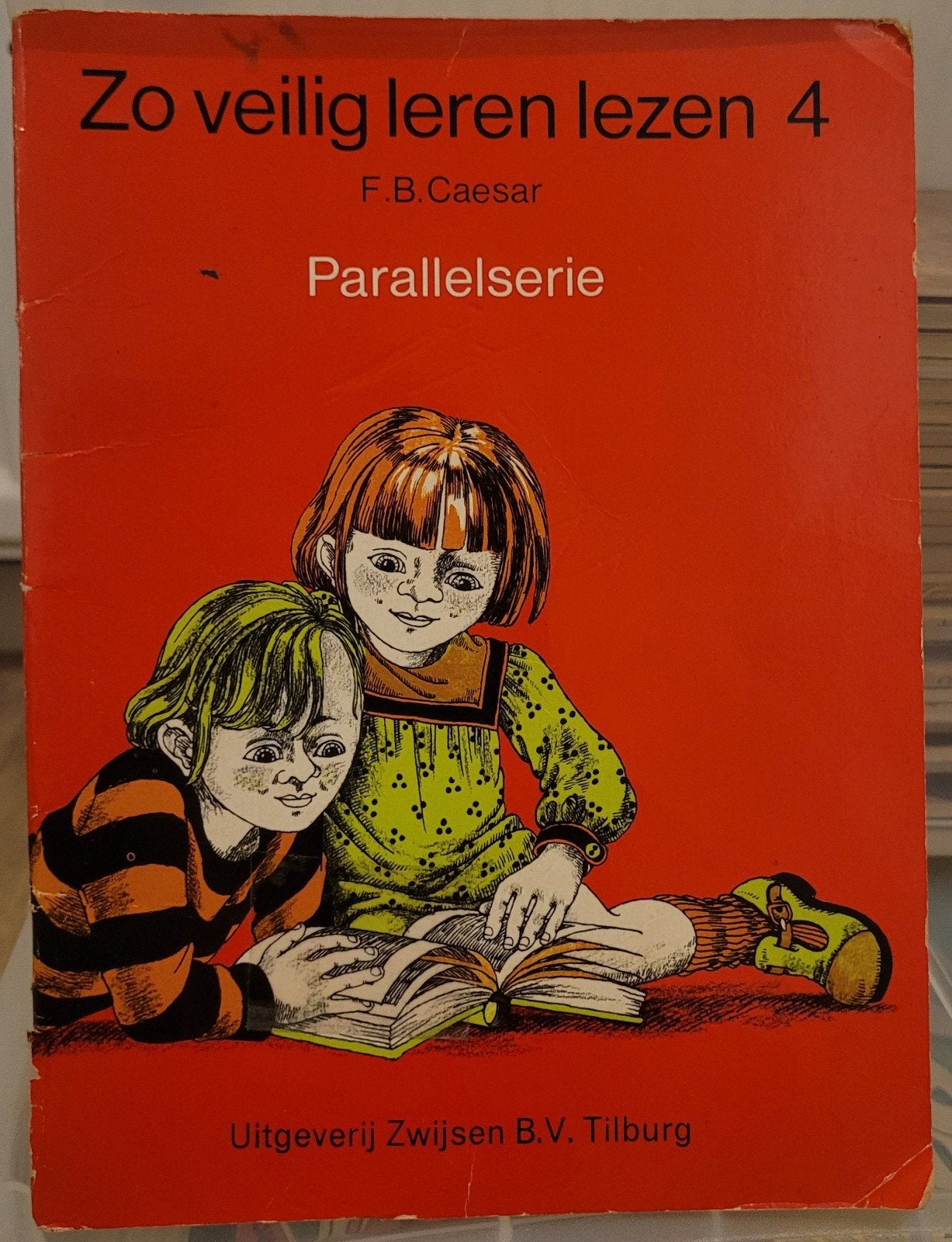 Vintage leesboekje 'Zo veilig leren lezen 4', Ophalen of Verzenden, Gelezen, Overige niveaus, Nederlands