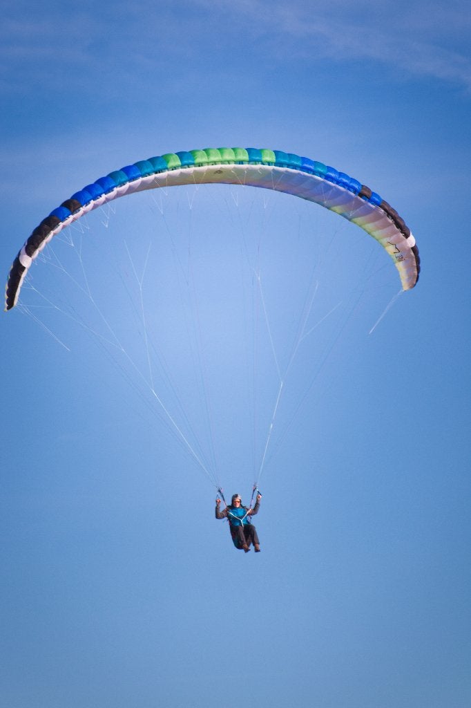 BGD Base 1 paraglider ML in nette staat, EN-B, Sport en Fitness, Ophalen, Gebruikt, Scherm